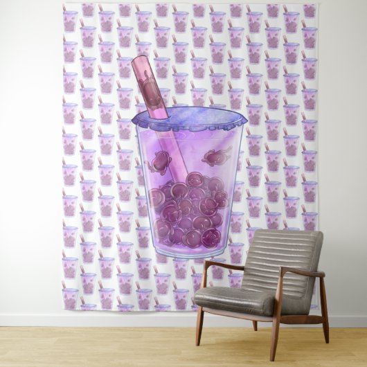 Boba Cats Wandkleed (In situ)