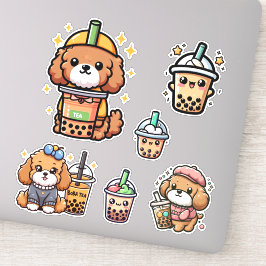 Boba Cavoodle Sticker
