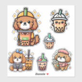 Boba Cavoodle Sticker (Vel)
