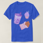 Boba cupcakes en chocolade t-shirt (Design voorkant)