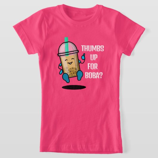 Boba-drank met gepersonaliseerde tekst T-shirt (Laagn)