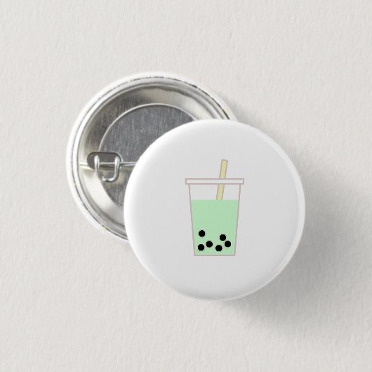 Boba Drink Pin Ronde Button 3,2 Cm (Voorkant /achterkant)