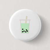 Boba Drink Pin Ronde Button 3,2 Cm (Voorkant)