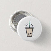Boba Drink Pin Ronde Button 3,2 Cm (Voorkant /achterkant)