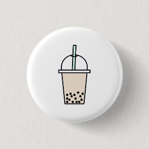 Boba Drink Pin Ronde Button 3,2 Cm