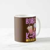 Boba en K Pop min of meer de Pop Koreaanse Pop Koffiemok (Voorkant rechts)
