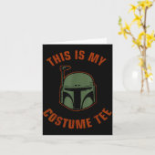 Boba Fett Costume Halloween  Kaart (Gele Bloem)