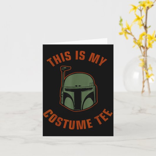 Boba Fett Costume Halloween Kaart (Gele Bloem)