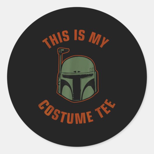 Boba Fett Costume Halloween  Ronde Sticker (Voorkant)