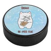 Boba is voor mij blauw Jazz Hockey Puck (3/4)
