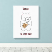 Boba is voor mij canvas afdruk (Insitu (Houten vloer))