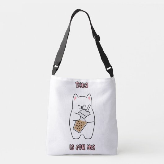 Boba is voor mij crossbody tas (Achterkant)