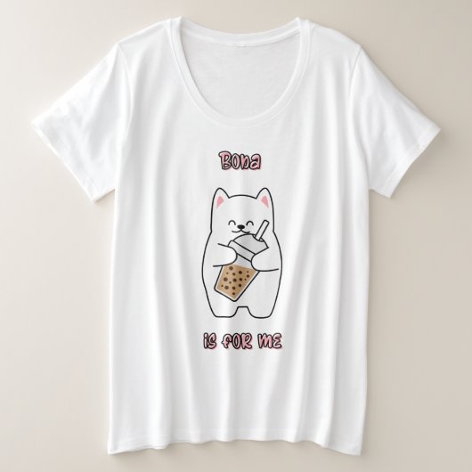Boba is voor mij grote maat t-shirt (Design voorkant)