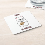 Boba is voor mij kartonnen onderzetters (Gebogen)