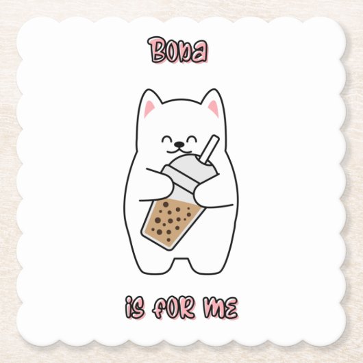 Boba is voor mij kartonnen onderzetters (Voorkant)