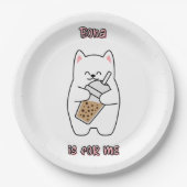 Boba is voor mij papieren bordje (Voorkant)