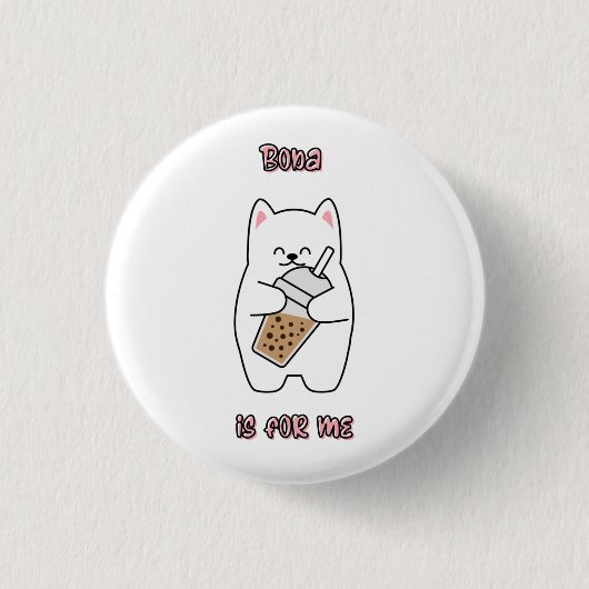 Boba is voor mij ronde button 3,2 cm (Voorkant)