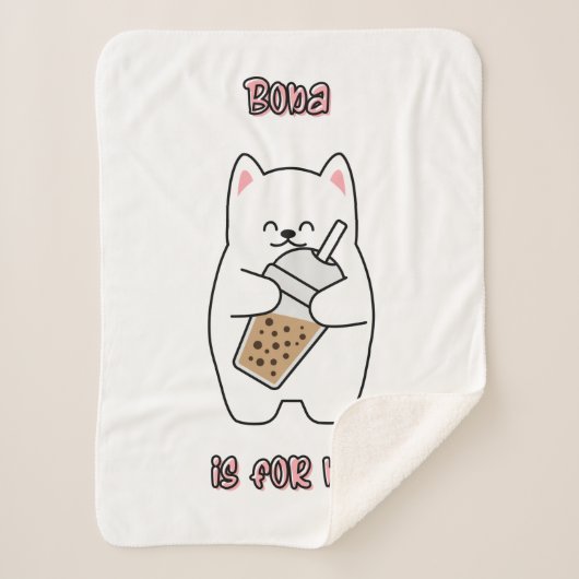 Boba is voor mij sherpa deken (Voorkant)