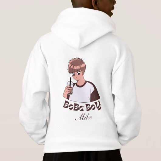 Boba Jongen, boba thee bubble thee (Achterkant)