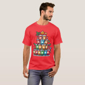 Boba Kerstboom - Funny Bubble Tea Holiday T-shirt (Voorkant volledig)