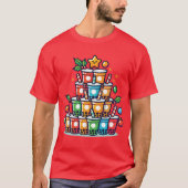 Boba Kerstboom - Funny Bubble Tea Holiday T-shirt (Voorkant)