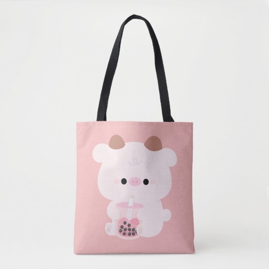 Boba Koe Tote Bag (Voorkant)