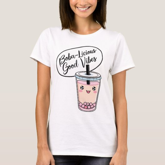 Boba-licious Good Vibes T-shirt (Voorkant)