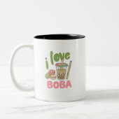 boba-liefhebbers mok (Links)