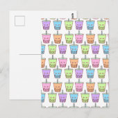 Boba Melk Thee Smaken Briefkaart (Voorkant / Achterkant)