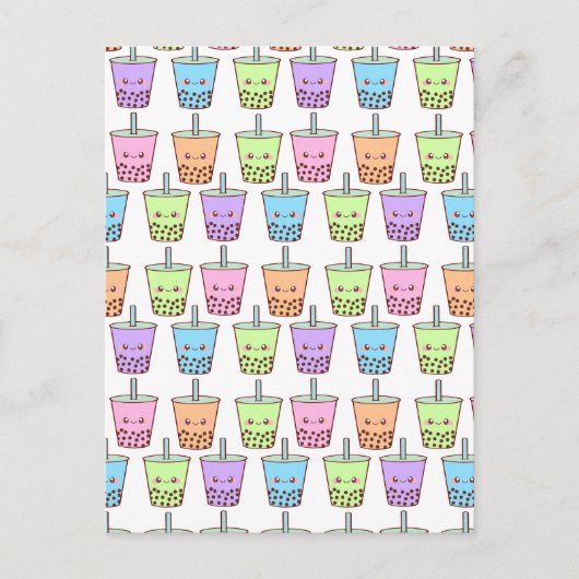 Boba Melk Thee Smaken Briefkaart (Voorkant)