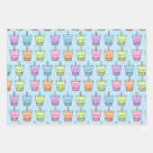 Boba Melk Thee Smaken Inpakpapier Vel (Voorkant 3)