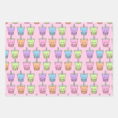 Boba Melk Thee Smaken Inpakpapier Vel (Voorkant 2)