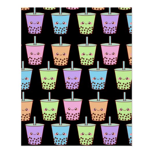 Boba Melk Thee Smaken Perfect Poster (Voorkant)