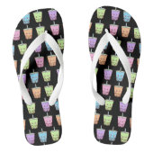 Boba Melk Thee Smaken Teenslippers (Voetbed)