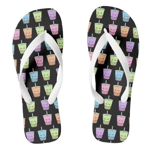 Boba Melk Thee Smaken Teenslippers (Voetbed)