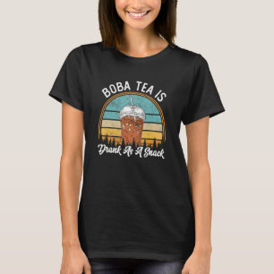 Boba Melk Thee Snacks Bubble Tea Tapioca Parels Ge T-shirt