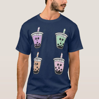Boba met gezichten t-shirt