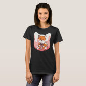 Boba Milk and Corgi Dog T-shirt (Voorkant volledig)