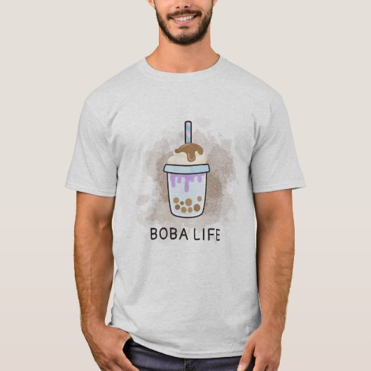 Boba Milk Thee Life I Love Boba Thee T-shirt (Voorkant)