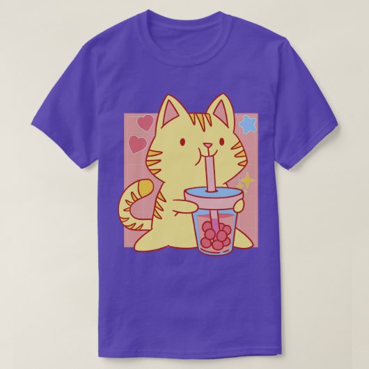Boba Neko Kawaii T-shirt (Design voorkant)