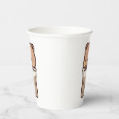 Boba Panda Beer Loves Boba melkthee Papieren Bekers (Rechts)