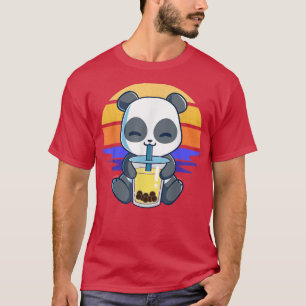 Boba Panda Drink Boba Tea Bubble Panda Kawaii J T-shirt