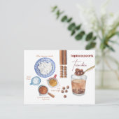 Boba Pearls Recipe Briefkaart (Staand voorkant)