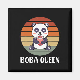 Boba Queen Bubble Tea Japanner Panda Anime Ka Magneet