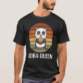 Boba Queen Panda Bubble Tea Boba Tea T-shirt (Voorkant)