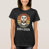 Boba Queen Panda Bubble Tea Boba Tea T-shirt (Voorkant)