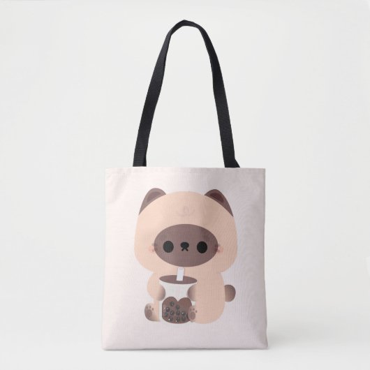 Boba Siamese Cat Tote Bag (Voorkant)