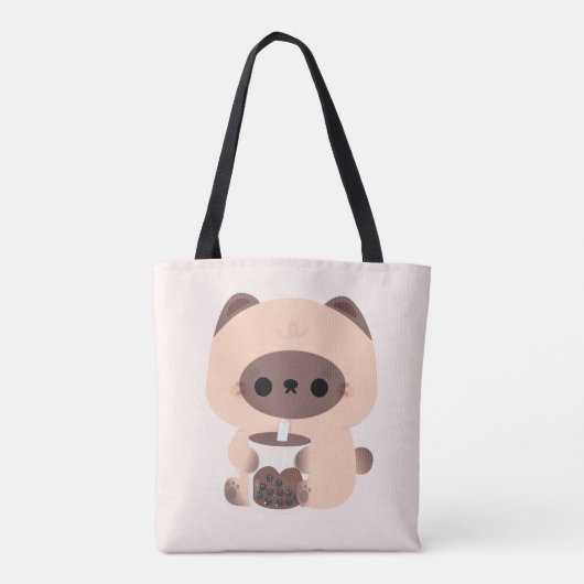 Boba Siamese Cat Tote Bag (Achterkant)