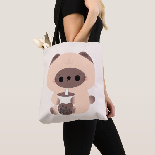 Boba Siamese Cat Tote Bag (Dichtbij)