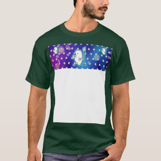 Boba Space Beer met Boba Achtergrond T-shirt